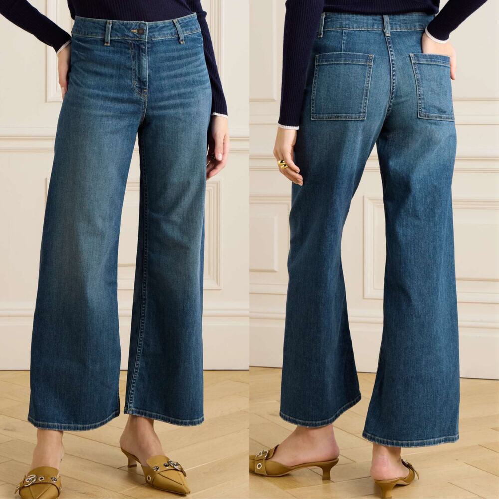 Nili Lotan Megan Wide Leg Jeans